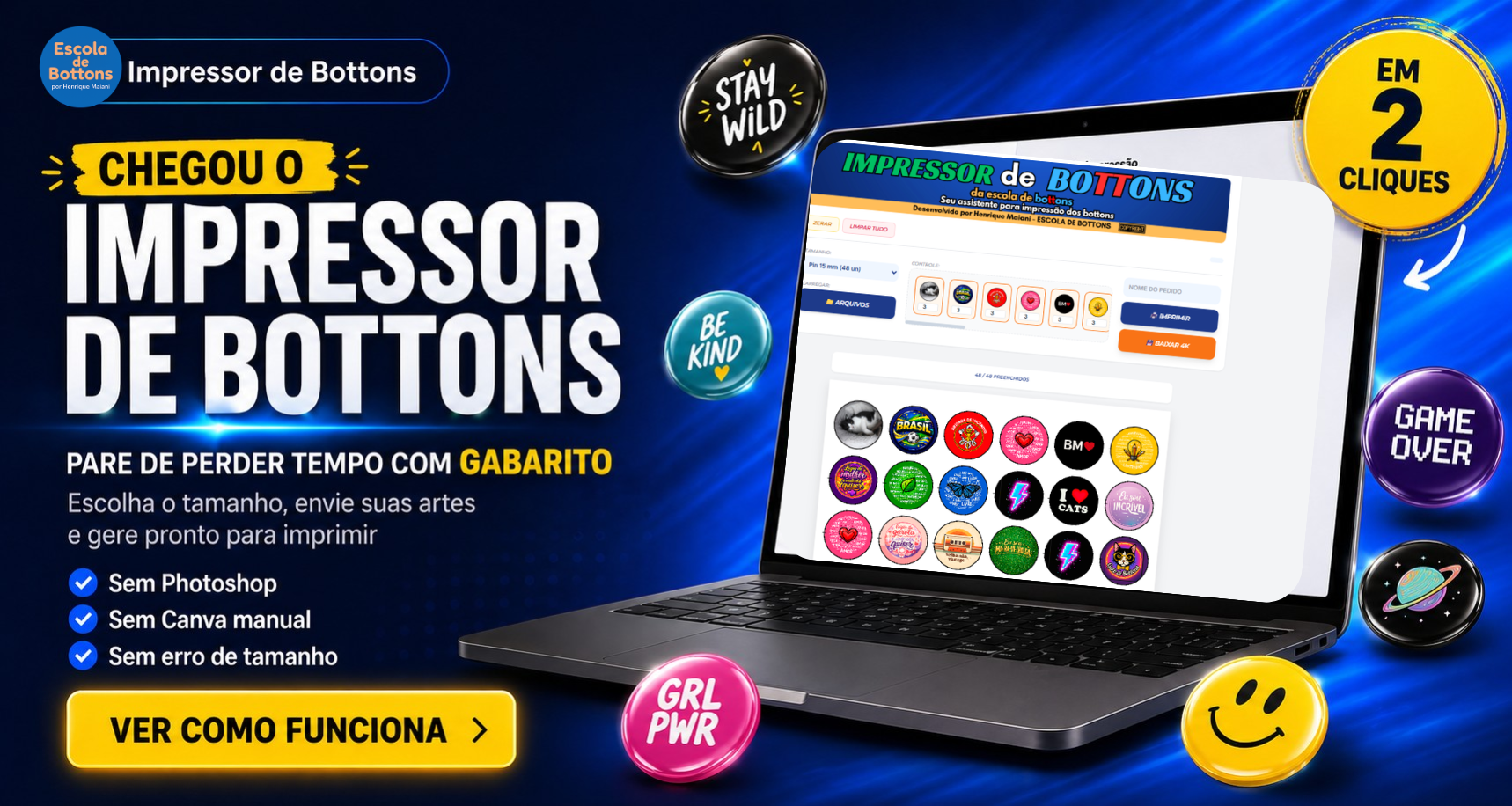 Impressor de Bottons